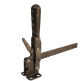 black vertical toggle clamps with solid arm safety lock
