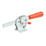 horizontal toggle clamps with solid arm safety lock