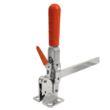 vertical toggle clamps with solid arm safety lock